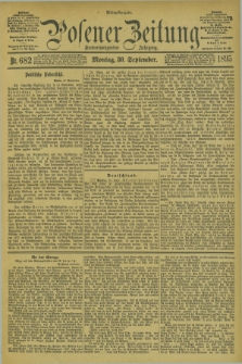 Posener Zeitung. Jg.102, Nr. 682 (30 September 1895) - Mittag=Ausgabe.
