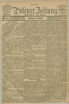 Posener Zeitung. Jg.102, Nr. 694 (4 Oktober 1895) - Mittag=Ausgabe.