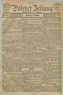 Posener Zeitung. Jg.102, Nr. 695 (4 Oktober 1895) - Abend=Ausgabe.