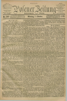 Posener Zeitung. Jg.102, Nr. 700 (7 Oktober 1895) - Mittag=Ausgabe.