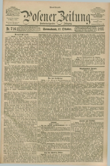 Posener Zeitung. Jg.102, Nr. 716 (12 Oktober 1895) - Abend=Ausgabe.