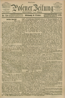 Posener Zeitung. Jg.102, Nr. 724 (16 Oktober 1895) - Mittag=Ausgabe.