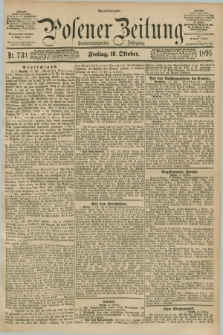 Posener Zeitung. Jg.102, Nr. 731 (18 Oktober 1895) - Abend=Ausgabe.