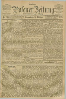 Posener Zeitung. Jg.102, Nr. 751 (26 Oktober 1895) - Mittag=Ausgabe.