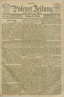 Posener Zeitung. Jg.102, Nr. 754 (28 Oktober 1895) - Mittag=Ausgabe.