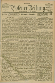 Posener Zeitung. Jg.102, Nr. 778 (6 November 1895) - Mittag=Ausgabe.