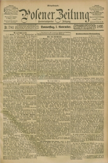 Posener Zeitung. Jg.102, Nr. 781 (7 November 1895) - Mittag=Ausgabe.