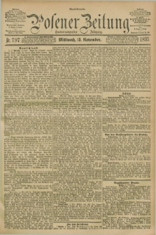Posener Zeitung. Jg.102, Nr. 797 (13 November 1895) - Abend=Ausgabe.