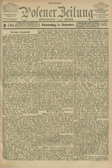 Posener Zeitung. Jg.102, Nr. 798 (14 November 1895) - Morgen=Ausgabe. + dod.
