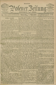 Posener Zeitung. Jg.102, Nr. 799 (14 November 1895) - Mittag=Ausgabe.