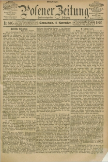 Posener Zeitung. Jg.102, Nr. 805 (16 November 1895) - Mittag=Ausgabe.