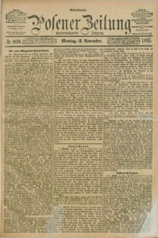 Posener Zeitung. Jg.102, Nr. 808 (18 November 1895) - Mittag=Ausgabe.