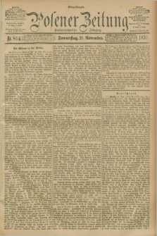Posener Zeitung. Jg.102, Nr. 814 (21 November 1895) - Mittag=Ausgabe.