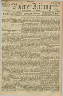 Posener Zeitung. Jg.102, Nr. 816 (22 November 1895) - Morgen=Ausgabe. + dod.