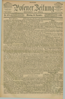 Posener Zeitung. Jg.102, Nr. 878 (16 Dezember 1895) - Abend=Ausgabe.