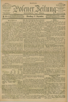Posener Zeitung. Jg.102, Nr. 881 (17 Dezember 1895) - Abend=Ausgabe.