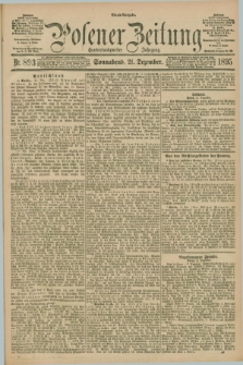 Posener Zeitung. Jg.102, Nr. 893 (21 Dezember 1895) - Abend=Ausgabe.