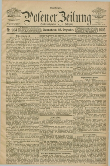 Posener Zeitung. Jg.102, Nr. 904 (28 Dezember 1895) - Abend=Ausgabe.