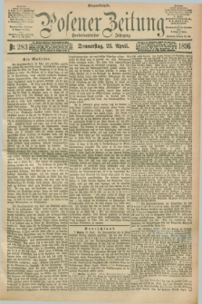 Posener Zeitung. Jg.103, Nr. 283 (23 April 1896) - Morgen=Ausgabe. + dod.
