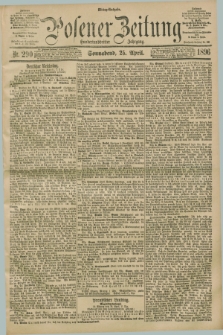 Posener Zeitung. Jg.103, Nr. 290 (25 April 1896) - Mittag=Ausgabe.