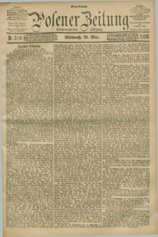 Posener Zeitung. Jg.103, Nr. 350 (20 Mai 1896) - Mittag=Ausgabe.
