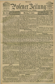 Posener Zeitung. Jg.103, Nr. 395 (8 Juni 1896) - Abend=Ausgabe.