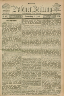Posener Zeitung. Jg.103, Nr. 402 (11 Juni 1896) - Morgen=Ausgabe. + dod.