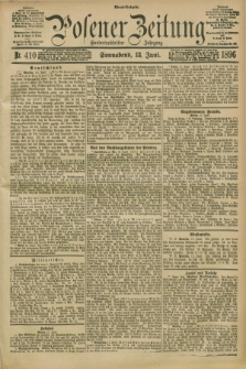 Posener Zeitung. Jg.103, Nr. 410 (13 Juni 1896) - Abend=Ausgabe.