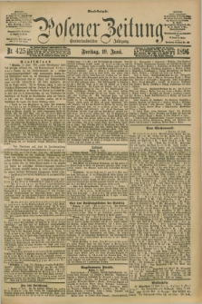 Posener Zeitung. Jg.103, Nr. 425 (19 Juni 1896) - Abend=Ausgabe.