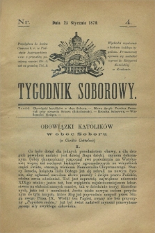Tygodnik Soborowy. 1870, nr 4 (25 stycznia)