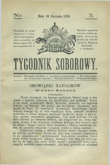Tygodnik Soborowy. 1870, nr 5 (30 stycznia)