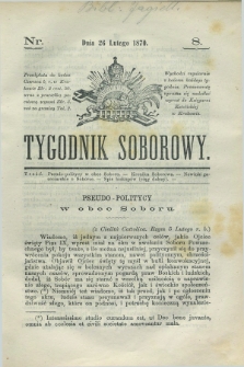 Tygodnik Soborowy. 1870, nr 8 (26 lutego)