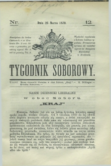 Tygodnik Soborowy. 1870, nr 12 (26 marca)