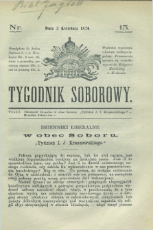 Tygodnik Soborowy. 1870, nr 13 (3 kwietnia)