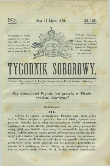 Tygodnik Soborowy. 1870, nr 25/26 (15 lipca)