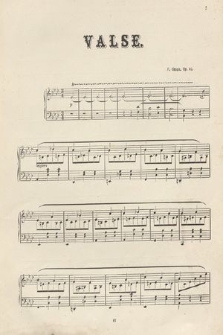 Valse pour le pianoforte : oeuv. 42