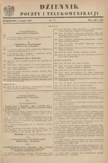 Dziennik Poczty i Telekomunikacji. 1951, nr 8 (5 maja)