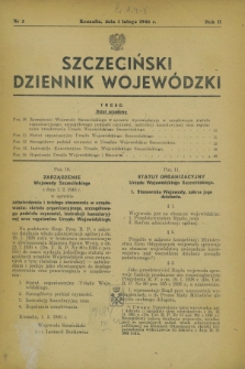 Szczeciński Dziennik Wojewódzki. R.2, nr 2 (1 lutego 1946)