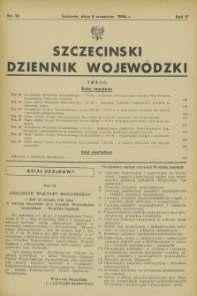 Szczeciński Dziennik Wojewódzki. R.2, nr 10 (4 września 1946)