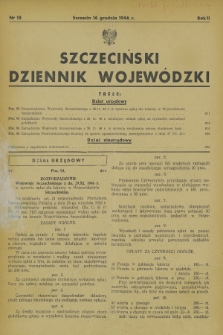 Szczeciński Dziennik Wojewódzki. R.2, nr 15 (14 grudnia 1946)