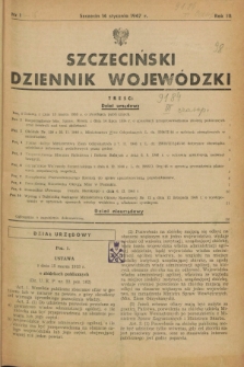 Szczeciński Dziennik Wojewódzki. R.3, nr 1 (14 stycznia 1947)