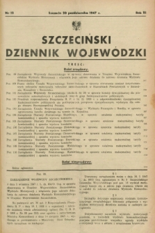 Szczeciński Dziennik Wojewódzki. R.3, nr 12 (20 października 1947)