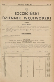 Szczeciński Dziennik Wojewódzki. R.4, nr 5 (12 kwietnia 1948)