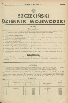 Szczeciński Dziennik Wojewódzki. R.4, nr 8 (31 maj 1948)