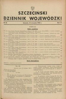 Szczeciński Dziennik Wojewódzki. R.4, nr 16 (15 września 1948)