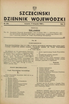 Szczeciński Dziennik Wojewódzki. R.4, nr 20a (2 listopada 1948)