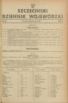 Szczeciński Dziennik Wojewódzki. R.4, nr 24 (28 grudnia 1948)