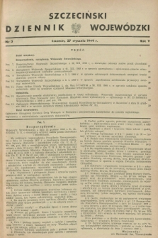 Szczeciński Dziennik Wojewódzki. R.5, nr 2 (27 stycznia 1949)