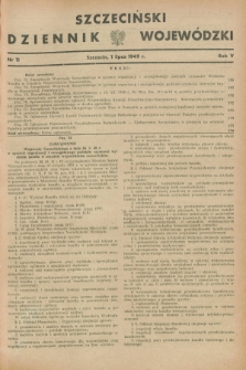 Szczeciński Dziennik Wojewódzki. R.5, nr 11 (1 lipca 1949)