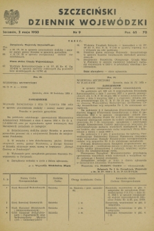 Szczeciński Dziennik Wojewódzki. [R.6], nr 9 (2 maja 1950)
